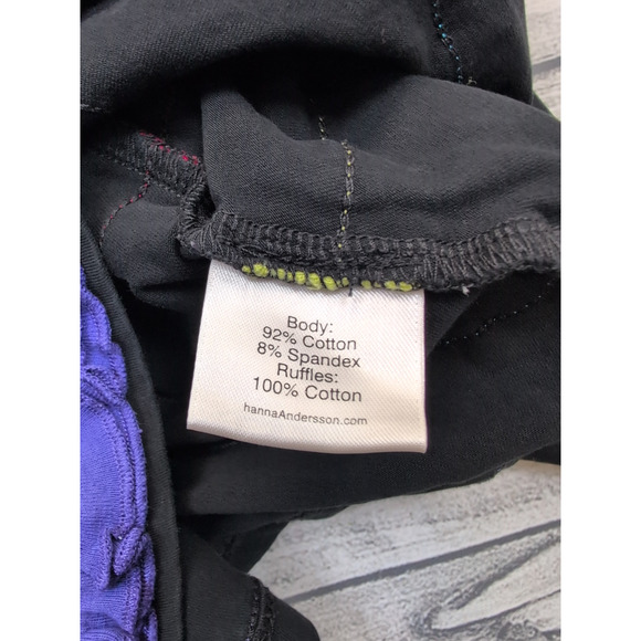 6 Hanna Andersson Black Lotsa Ruffles Dress - Picture 6 of 6